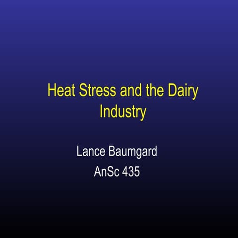 Heat stress