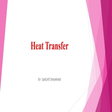 Heat transfer- Pharmaceutical Engineering
