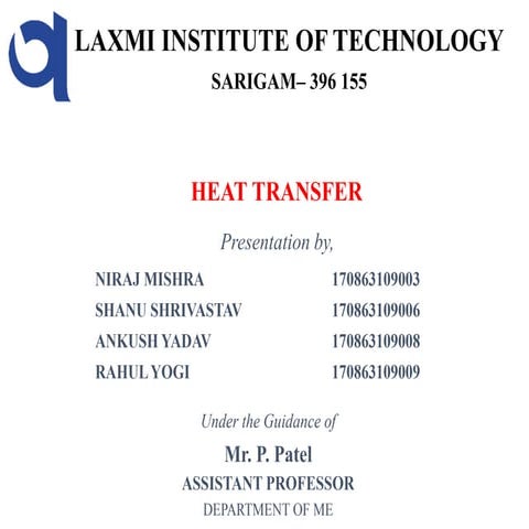 Heat Transfer And Conductivity - Applied mechanics