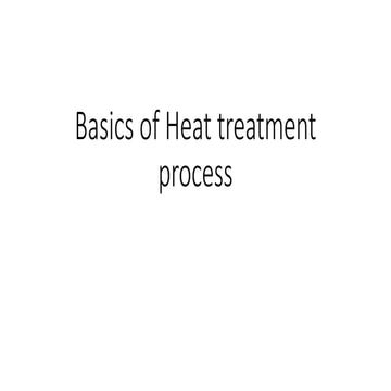 Heat treatment basics
