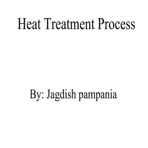 Heat treatment process for steel