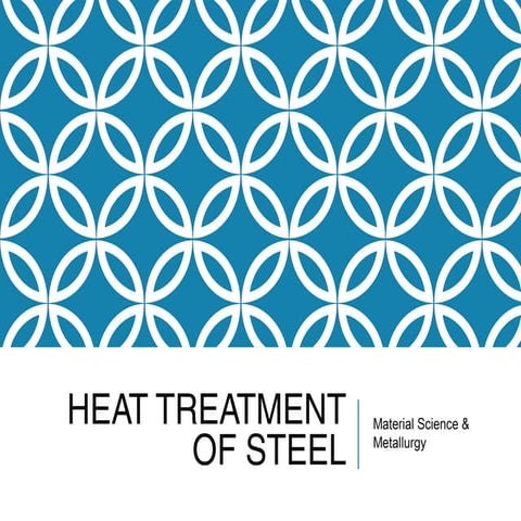 Heat treatment of steel