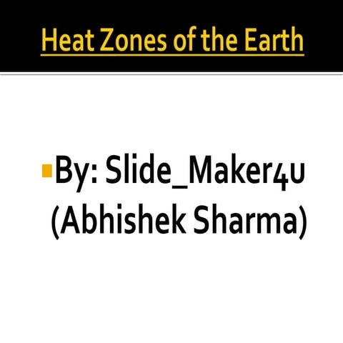 Heat zones of the earth (2)