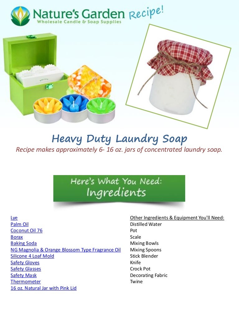 Heavy duty laundry soap