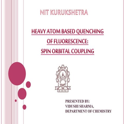 Heavy atom quenching