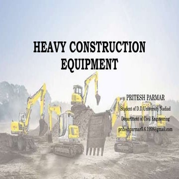 Heavy construction equipment