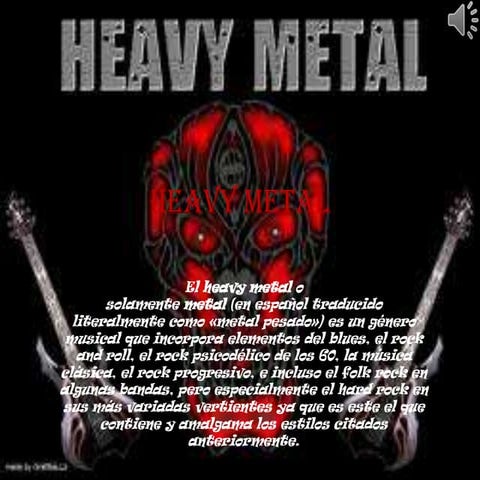 Historia del heavy metal (breve) | PPTX