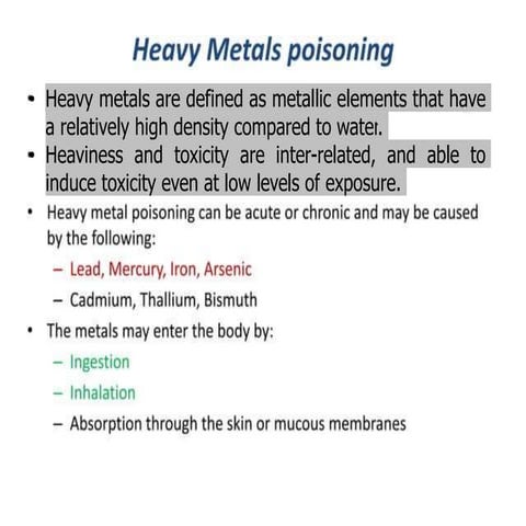 clinical features and management of heavy metal poisoning .pptx