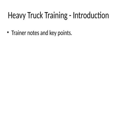 Comprehensive Heavy Truck Training: Safety, Operation, and Efficiency ...