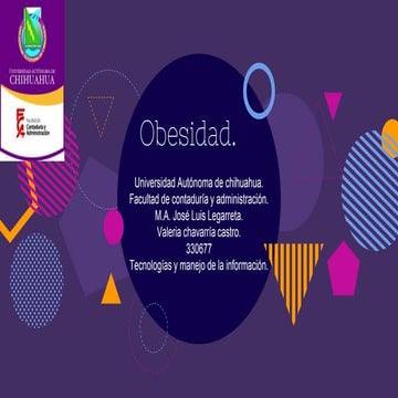 Presentación De Obesidad 