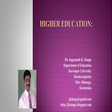 Higher Education: challenges and opportunities
