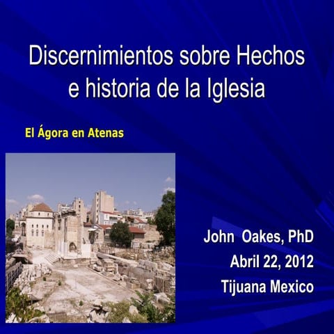  Hechos y la Historia de la Iglesia (English and Spanish) Power Point