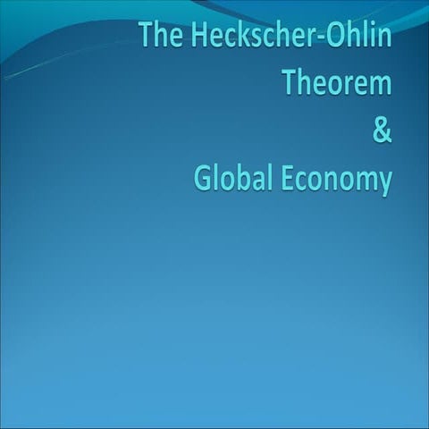 Heckscher ohlin