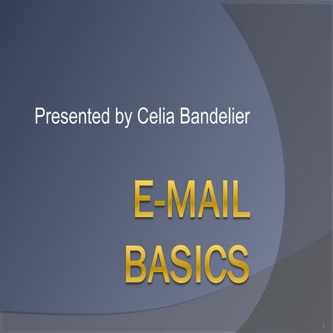 E mail basics (bob's)