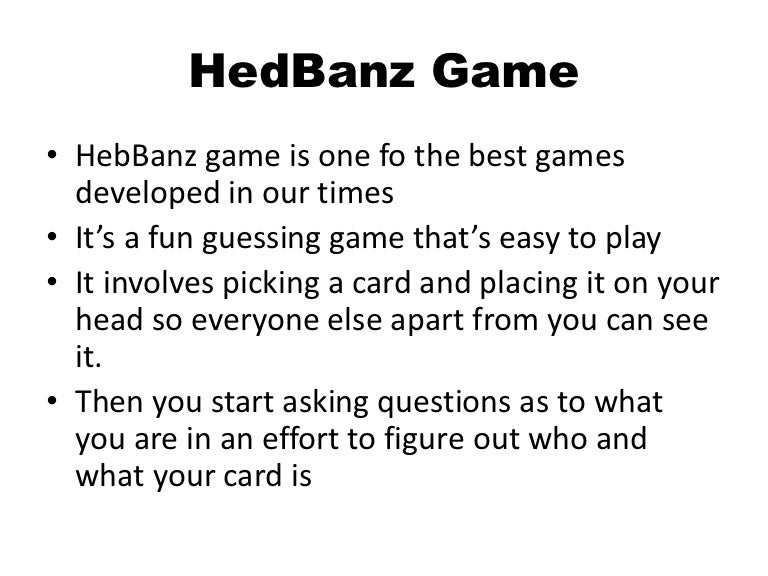 HedBanz Game