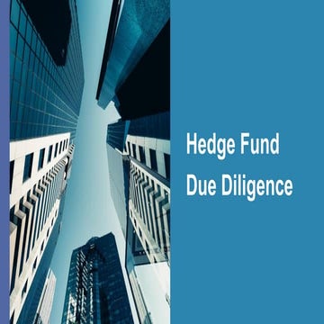 Hedge Fund Due Diligence 