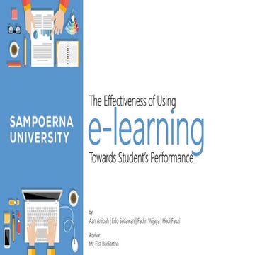 The Effectivenees of Using E-learning Towards Students Performance (mini rese...