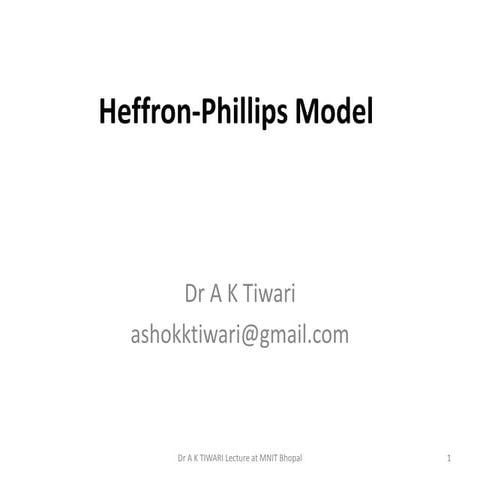 Heffron phillips model