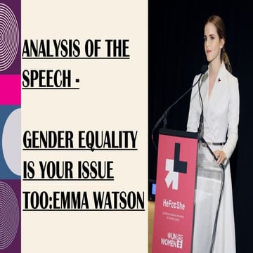HeForShe Campaign: A Presentation on Emma Watson's Speech