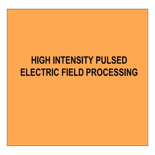 high intensity pulsed electric field processingpptx