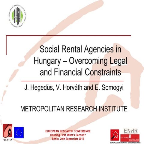 Social Rental Agencies in Belgium | PPT
