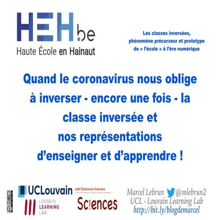 Quand le coronavirus nous oblige à inverser - encore une fois - la classe inv...