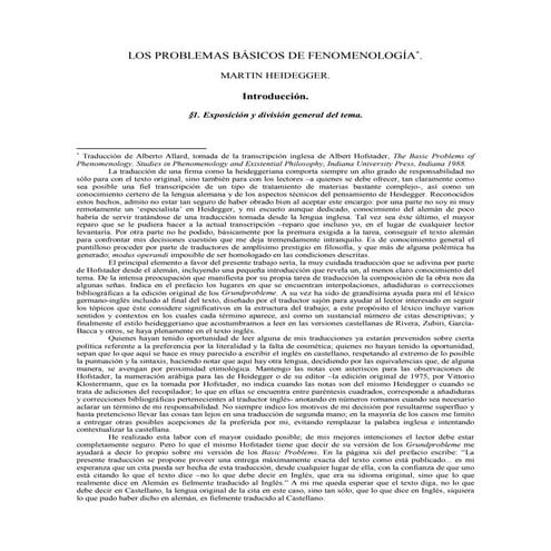 Heidegger, martin   problemas basicos de la fenomenologia