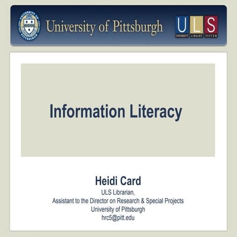 Assessment of Information Literacy in Academic Libraries: LAU Libraries ...