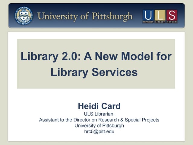 Library 2.0 2009