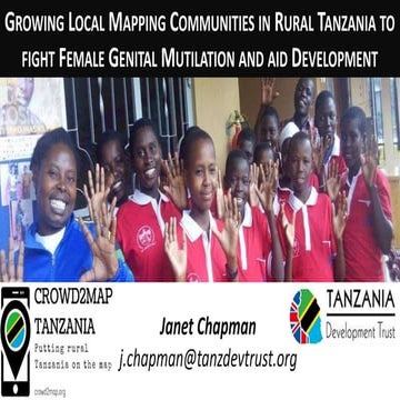 Crowdsourced Mapping to fight FGM and aid development in Tanzania
