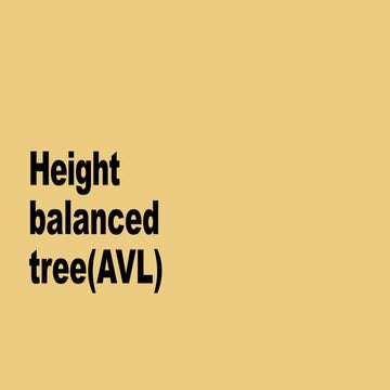 AVL Tree in Data Structure | PPTX