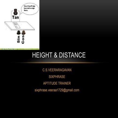 Height & distance