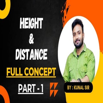 Height & Distance Part - 1.pptx class 10 | PPTX