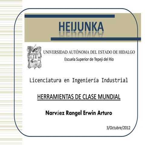 Tema heijunka. | PPTX