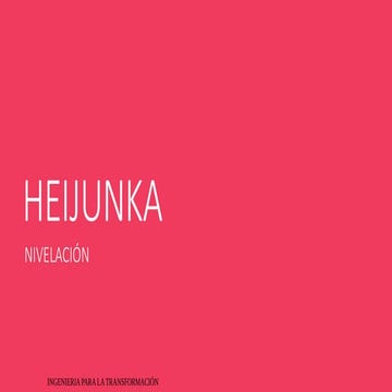 Heijunka | PDF