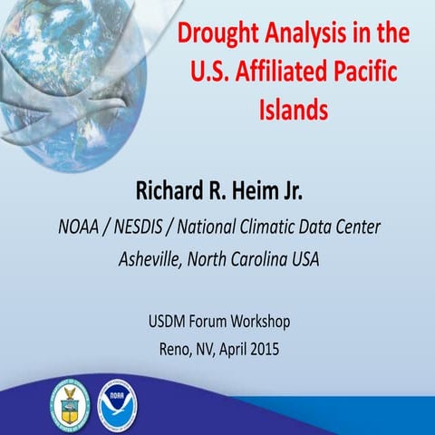 Drought Analysis in the US Affiliated Pacific Islands