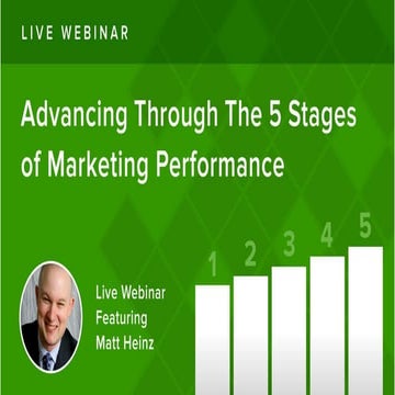 Advancing Through the 5 Stages of Marketing Performance Webinar w/ Matt Heinz