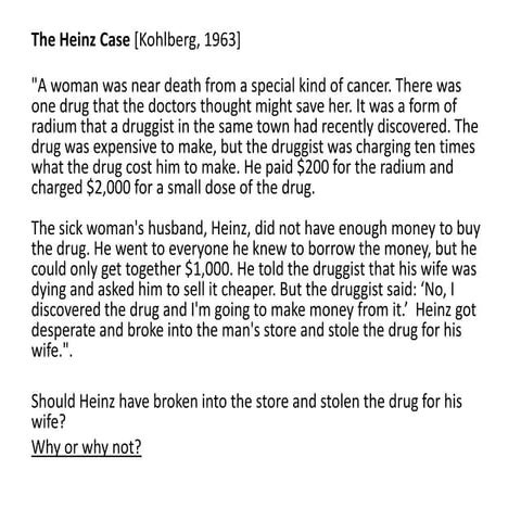 Heinz dilemma