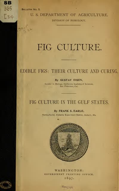 Fig Culture: Edible Figs: Their Cul...