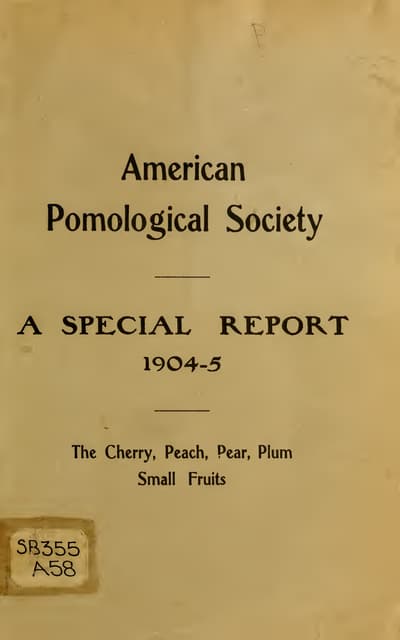 The Cherry, Peach, Pear, Plum and S...