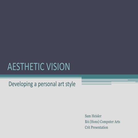 Honours Crit Presentation (2nd Semester)