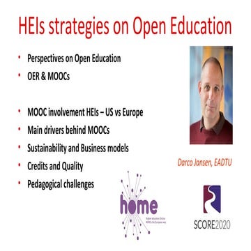 HEIs strategies on Open Education