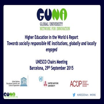 Higher Education in the World 6