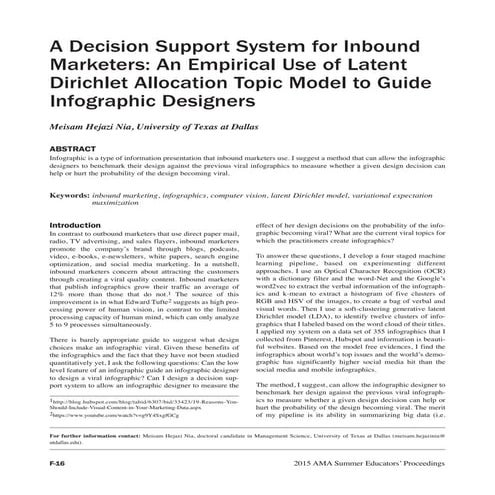 A Decision Support System for Inbound Marketers: An Empirical Use of Latent D...