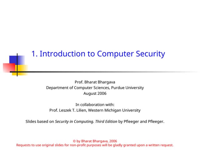its a computer security based ppt which is very useful