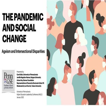 The Pandemic and Social Change: Ageism and Intersectional Disparities