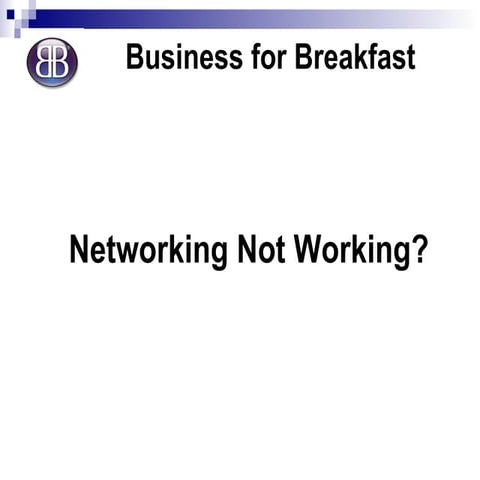Networking not working?