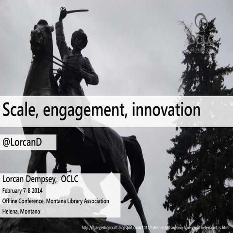 Infrastructure, engagement, innovation: library directions