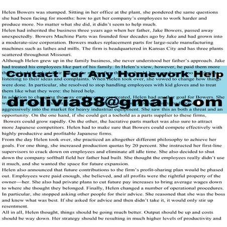 Helen Bowers was stumped. Sitting in her office at the plant, she po.pdf