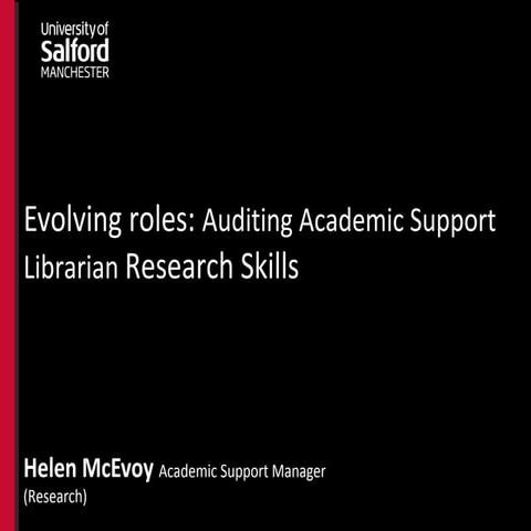 Northern Collaboration Conference 2014: Evolving Roles by Helen McEvoy